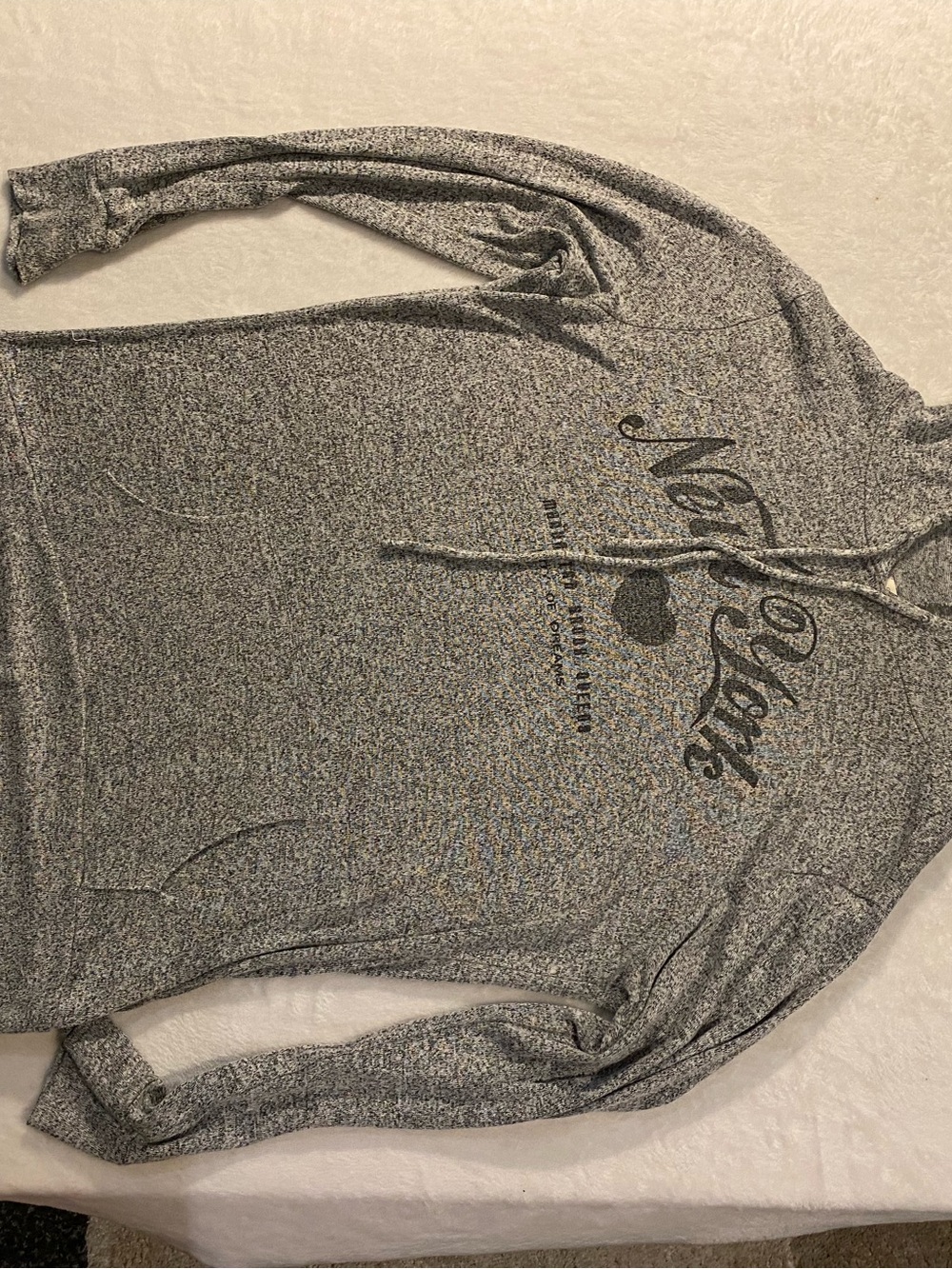 Occasion Heather Gray Knit Pullover Hoodie